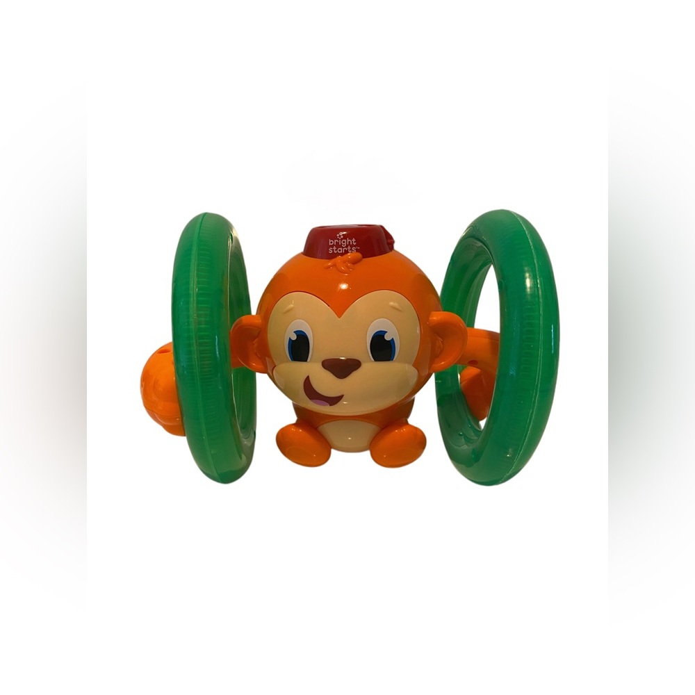 Baby Infant Toddler Bright Starts Roll & Glow Monkey Toy